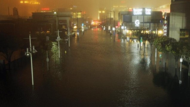 Atlantic City sofre com enchetes, consequência da passagem da tempestade Sandy