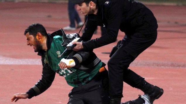Homem ferido no confronto durante partida do Campeonato Egípcio
