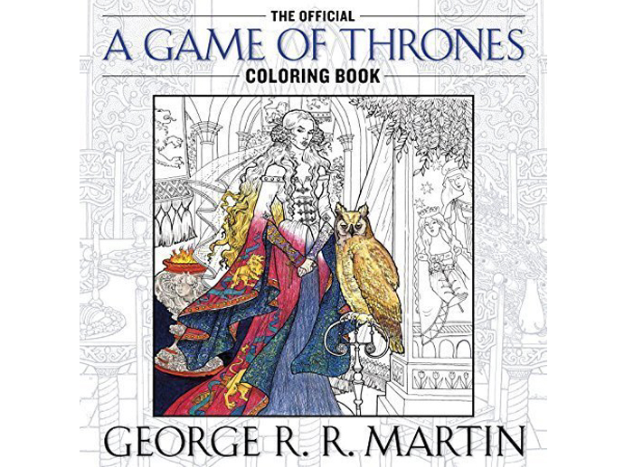 Capa do livro de colorir de 'Game of Thrones'