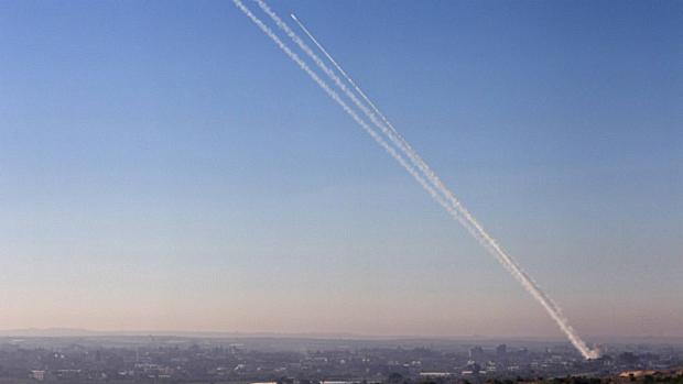 Foguete é lançado nesta quinta-feira a partir da Faixa de Gaza