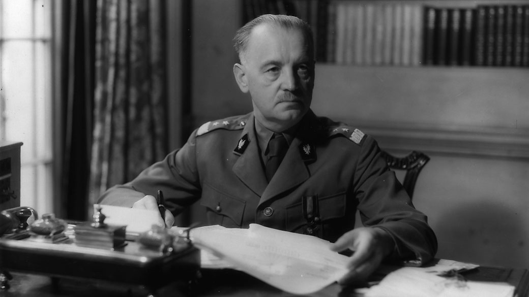 General polonês Wladyslaw Sikorski (1881-1943)
