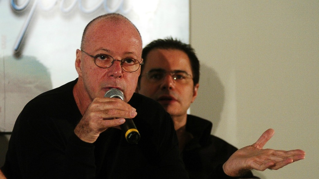 Gilberto Braga durante workshop na TV Globo: novelista se recupera, em casa, de uma intervenção cirúrgica no coração