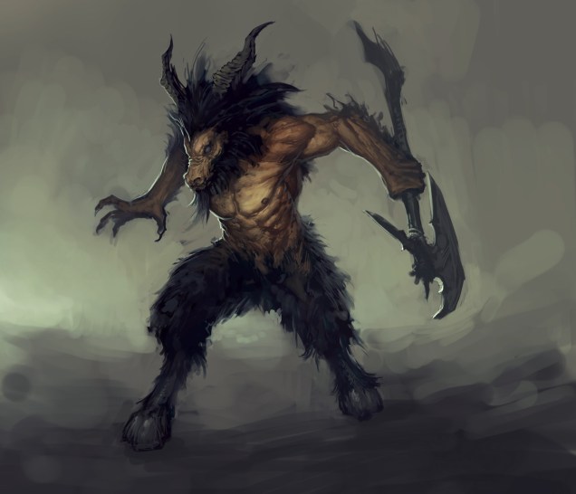 Arte representando um dos inimigos do jogador em Diablo III
