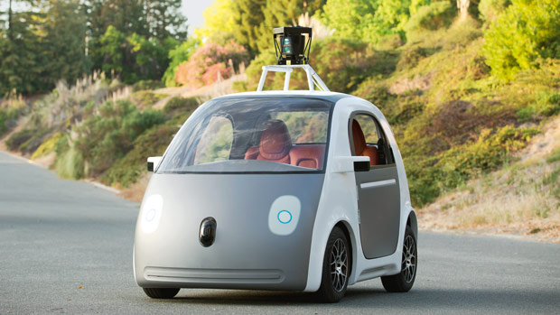 Carro autônomo desenvolvido pelo Google sem motorista, volante, pedais ou câmbio