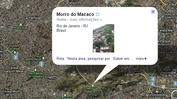 Google Maps: Em alguns casos, sistema chega a apresentar detalhes como fotos e informações das favelas