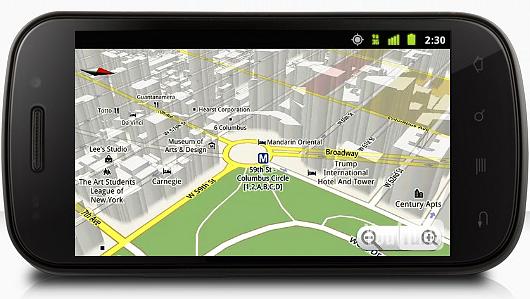 Google Maps em smartphone Android