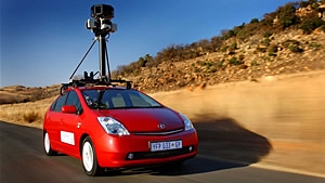 Um Toyota Prius usado no projeto Street View do Google