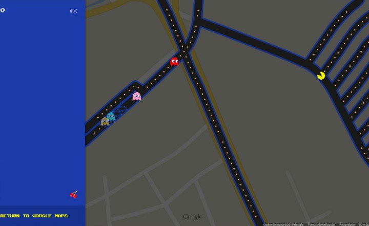 Mapas do mundo inteiro viram cenário para jogo de Pac-Man online