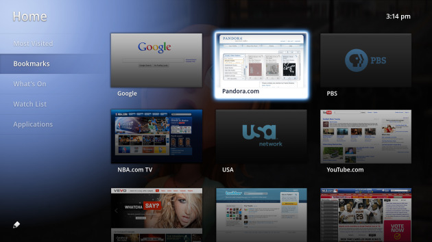 A apresentação da Google TV, em 2010 A apresentação da Google TV, em 2010