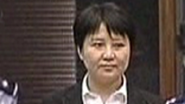 Gu Kailai durante julgamento