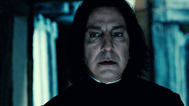 Alan Rickman como Severus Snape em <em>Harry Potter e as Relíquias da Morte: Parte 2 </em>