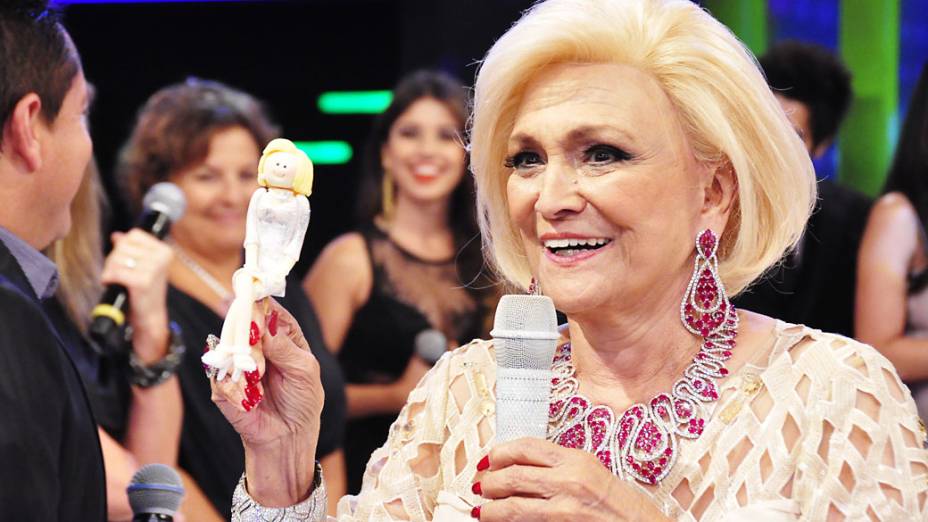 Hebe Camargo no programa "Hebe", na RedeTv!