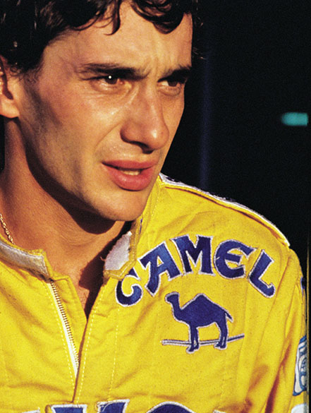Ayrton Senna no GP de Mônaco em 1987: vitória a bordo de uma Lotus