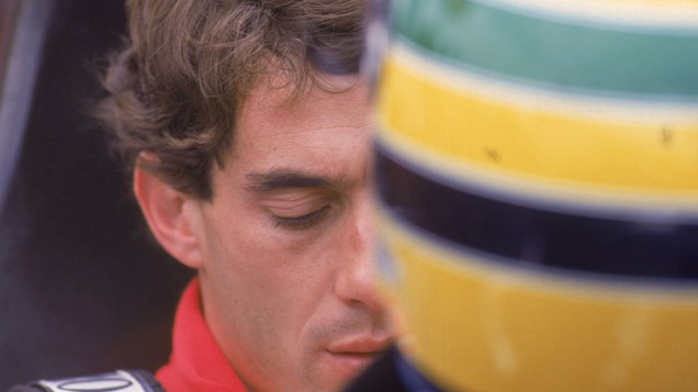 Ayrton Senna durante GP Brasil de 1992