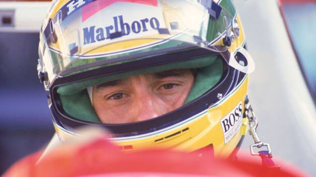 Ayrton Senna, durante GP Brasil de 1991