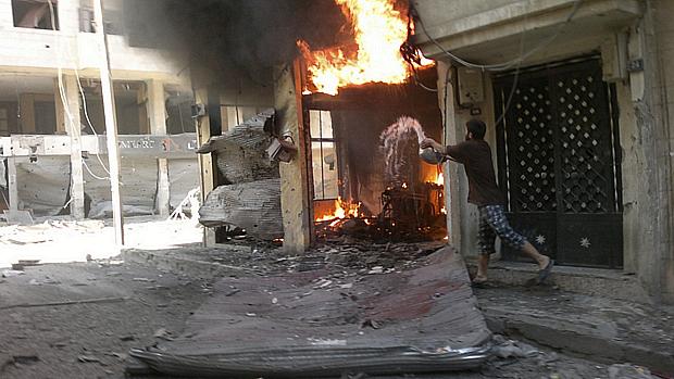 O bombardeio tinha como alvos particulares os bairros de Khaldiyeh e de Jurat al-Chayah, em Homs