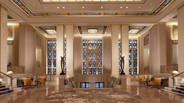 Hotel Waldorf Astoria em Nova York, foi comprado pela seguradora chinesa Anbang em 2015 por US$ 2 bilhões