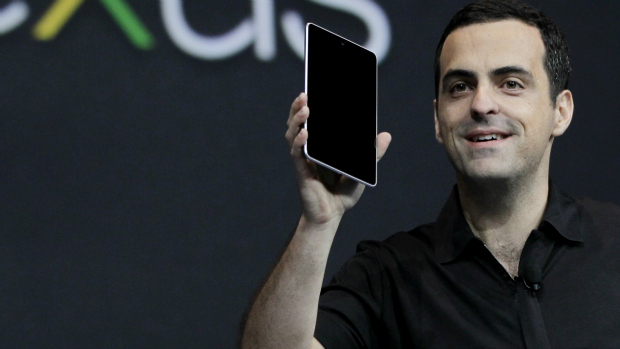 Hugo Barra durante a apresentação de produtos do Google