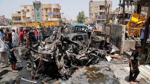 Um carro-bomba explodiu na região central de Bagdá, na manhã desta sexta-feira (01/08/2014). O Iraque vem enfrentando uma forte onda de violência desde o mês passado, quando insurgentes sunitas tomaram posse de grandes faixas de terra ao norte do país