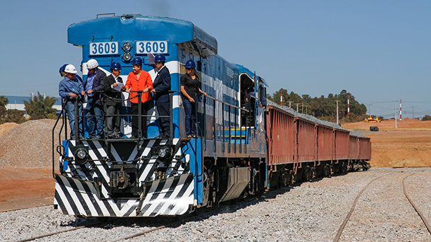 Trecho da ferrovia norte-sul, que liga os Estados de Tocantins e Goiás