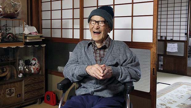 Jiroemon Kimura, o japonês de 115 anos ganhou o título de homem mais velho do mundo