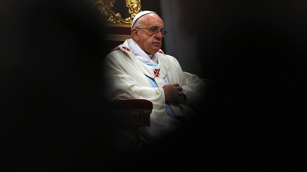 Papa Francisco preside sua primeira missa do ano na Basílica de São Pedro, no Vaticano