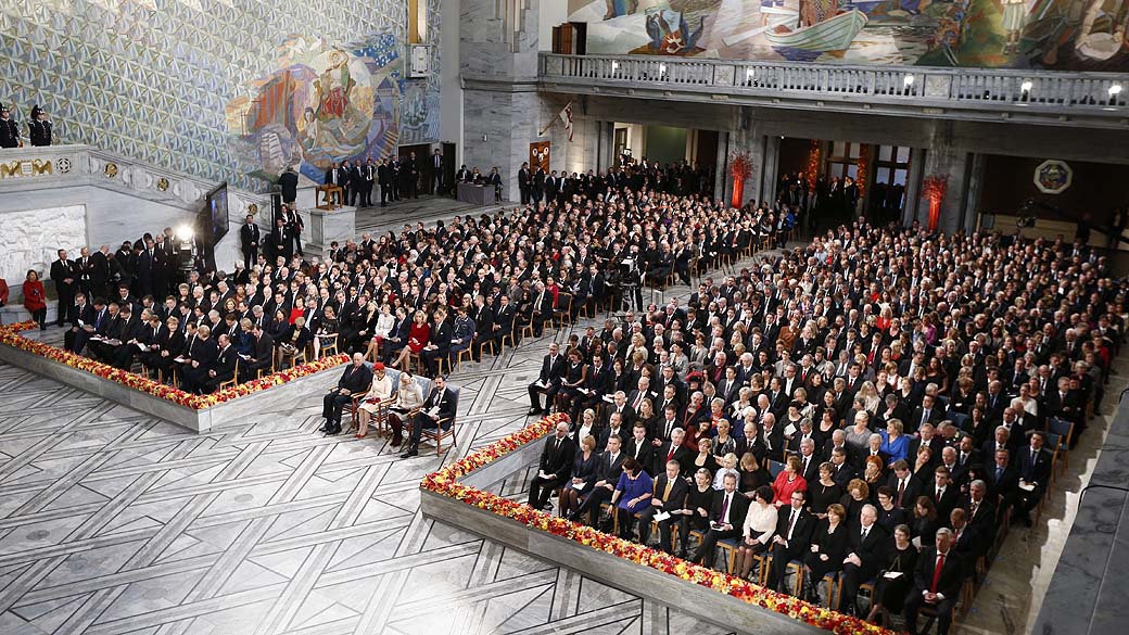 Líderes da UE se reúnem para a cerimônia do Prêmio Nobel da Paz em Oslo