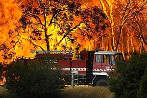 O incêndio na região de Victoria, em fevereiro deste ano.
