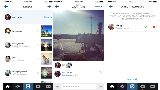 Instagram lança recurso de mensagens diretas entre usuários