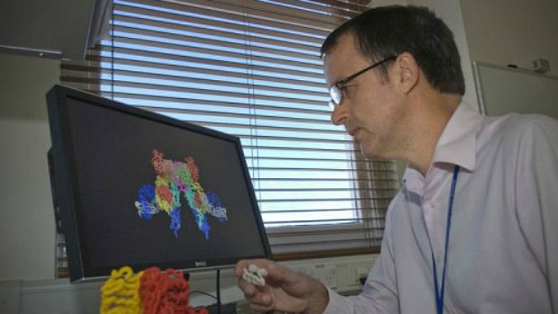 Mike Lawrence, professor associado do Walter and Eliza Hall Institute de Melbourne, durante sua pesquisa sobre insulina