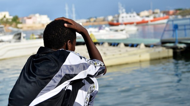 Sobrevivente do naufrágio do navio em Lampedusa