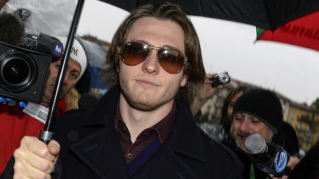 Raffaele Sollecito, ex-namorado da estudante americana Amanda Knox, chega para a última audiência em seu novo julgamento pelo assassinato de estudante britânica Meredith Kercher no tribunal de Florença, na Itália
