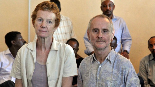 Paul e Rachel Chandler, casal britânico sequestrado por piratas em outubro de 2009