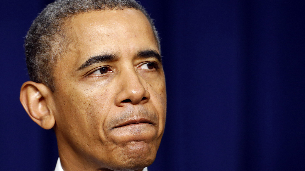 Presidente dos Estados Unidos, Barack Obama fala na Casa Branca sobre o ataque ao prédio da Marinha, em Washington