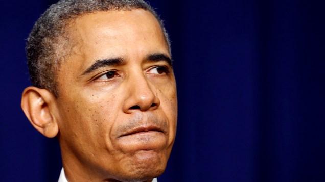 Presidente dos Estados Unidos, Barack Obama fala na Casa Branca sobre o ataque ao prédio da Marinha, em Washington