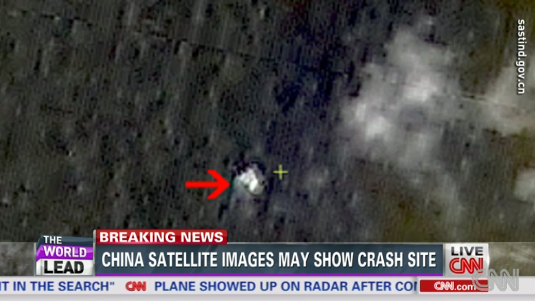 Imagens de um satélite chinês mostram destroços que podem ser da aeronave do voo MH370 da Malaysia Airlines