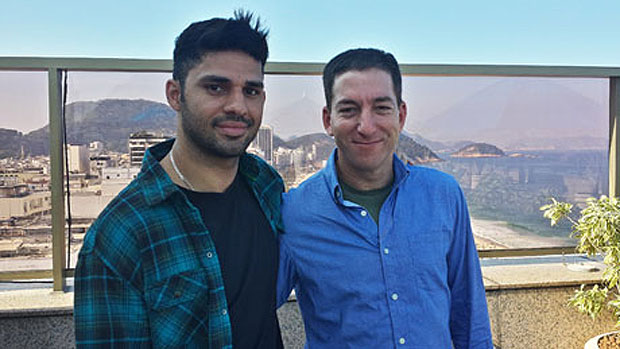 David Miranda e Glenn Greenwald