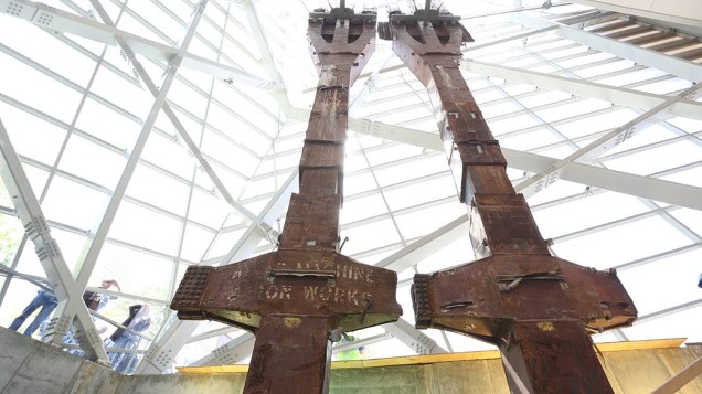 Estruturas retiradas dos escombros do World Trade Center ficarão expostas no hall de entrada do museu