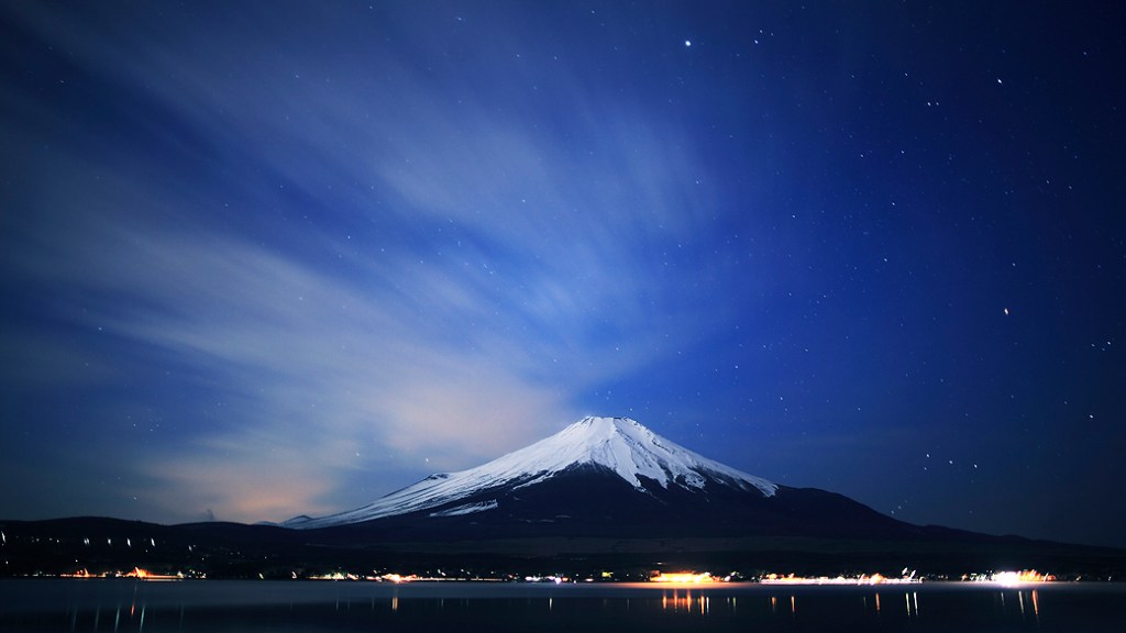 Monte Fuji visto do Lago Yamanaka