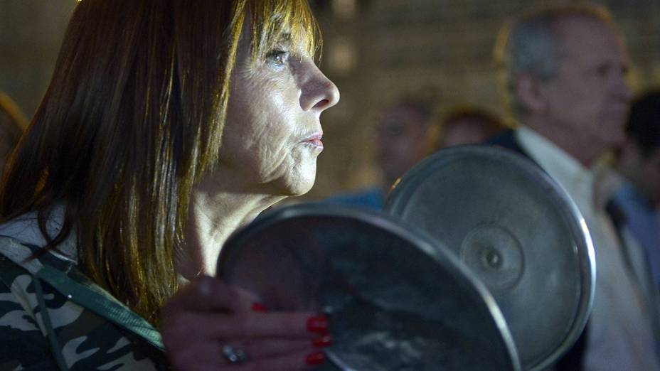 O tradicional panelaço marcou mais um protesto contra o governo de Cristina Kirchner na Argentina