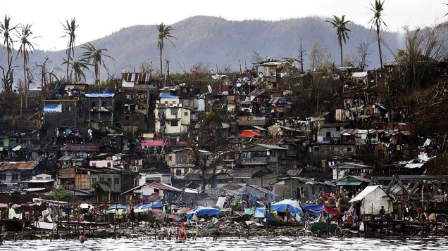 Imagem mostra destruição na cidade de Tacloban, na província de Leyte