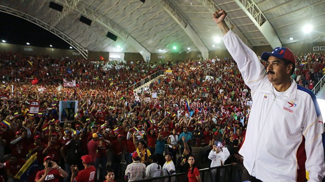 Presidente em exercício da Venezuela, Nicolás Maduro participa de evento no estado de Lara, em 24/03/2013