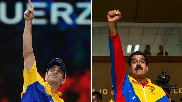 Candidatos à presidência da Venezuela, Henrique Capriles e Nicolás Maduro