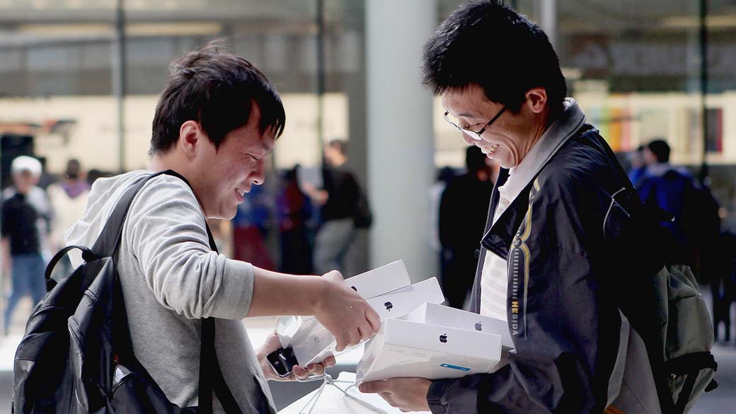 iPad 2 em loja da Apple em Pequim, China