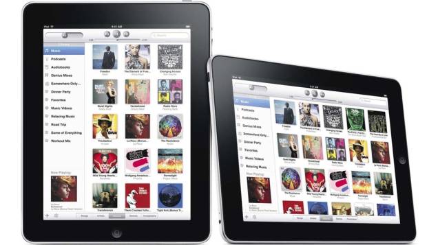 iTunes Store rodando no iPad