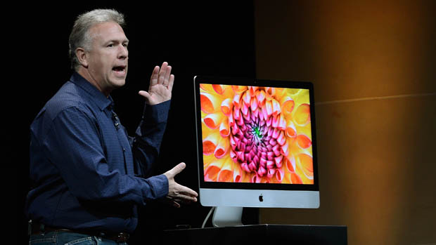 Phil Schiller, vice-presidente sênior de marketing da Apple, apresenta o novo iMac