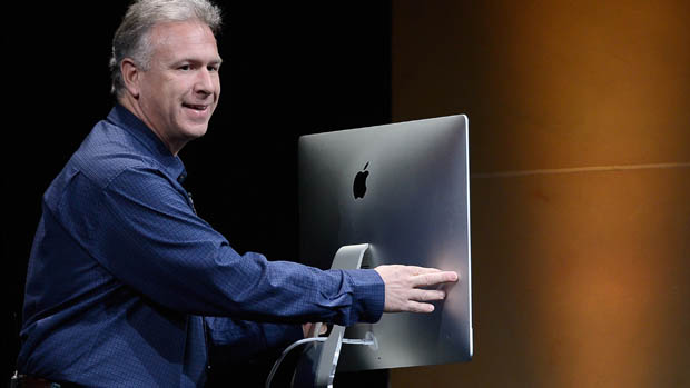 Phil Schiller, vice-presidente sênior de marketing da Apple, apresenta o novo iMac
