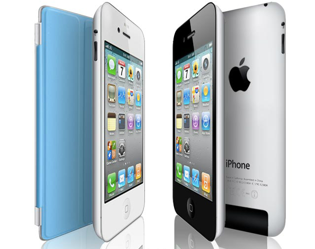 O modelo mostra um iPhone 5 similar ao o tablet iPad, incluindo até uma capa do tipo smart cover