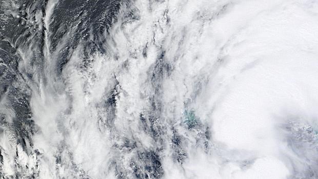 Imagem de satélite mostra tempestade se aproximando do estado americano de Louisiana