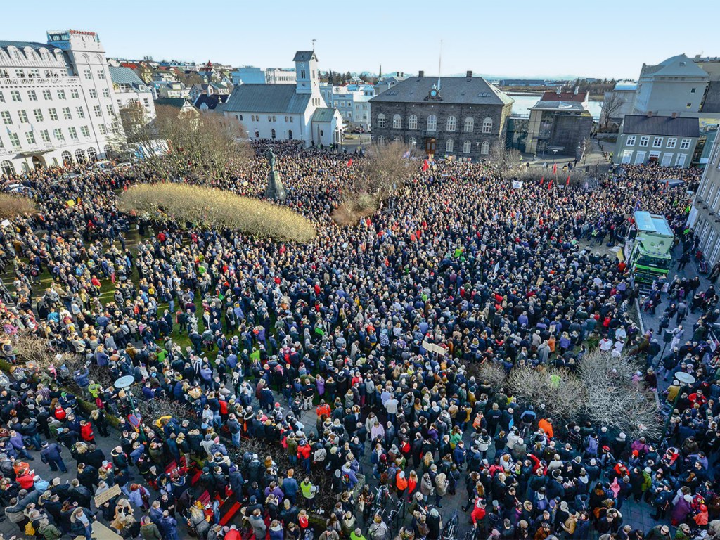 Tolerância zero: Protestos levaram o primeiro-ministro da Islândia à renúncia